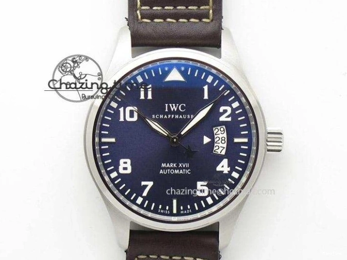 MIROTIME 0405 Mark XVII Le Petit Prince MK Maker 1:1 Best Edition SS Blue Dial A2892 On Brown Leather Strap GoodFit 7379